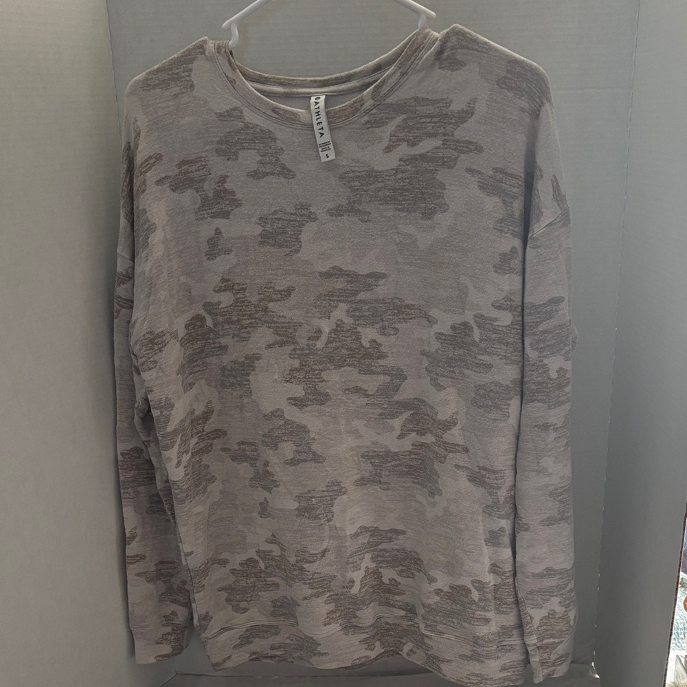 Athleta Taupe Camo Hoodie